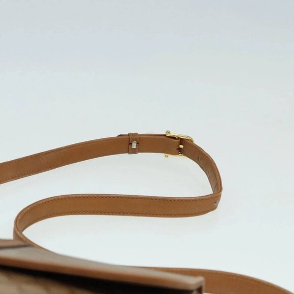 CELINE Macadam Canvas Shoulder Bag Beige Auth - Picture 9 of 16